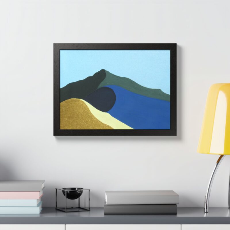 Framed Poster - Colors of Mt Tamalpais Painting Print - Handcrafted