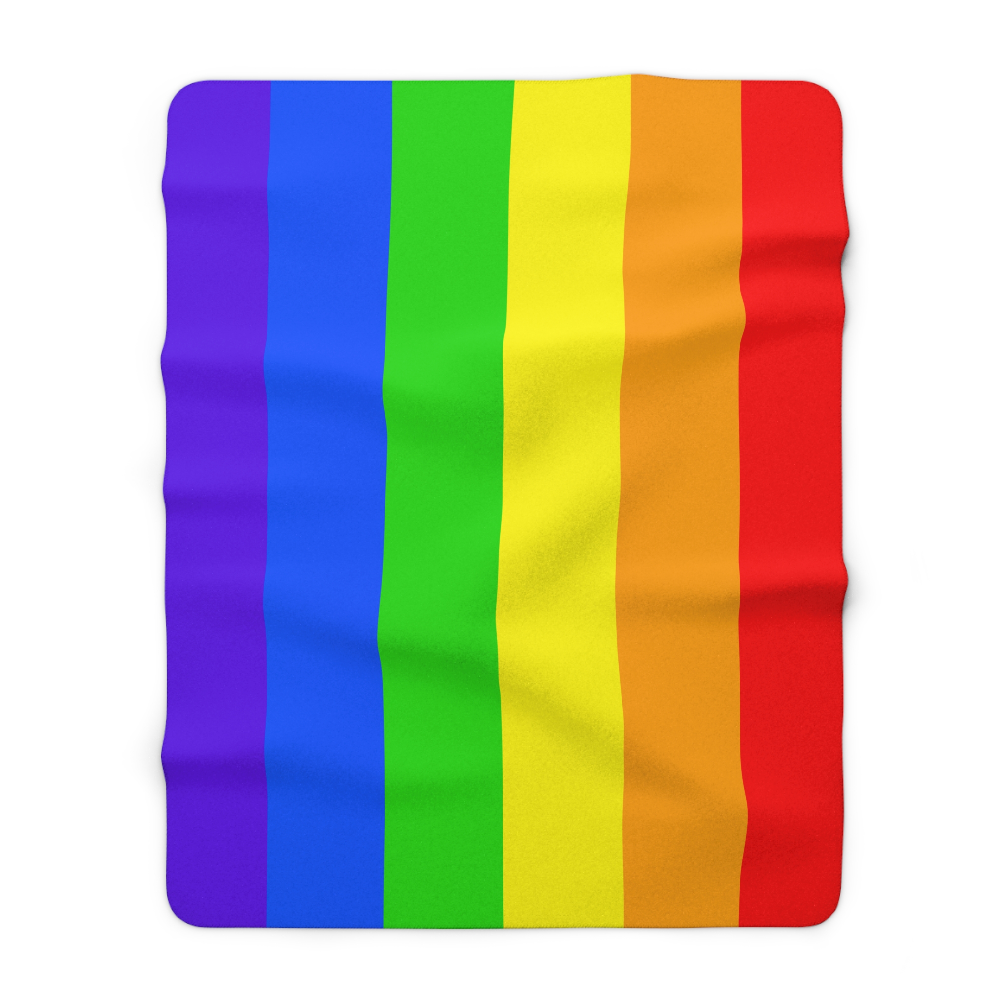 Cozy Sherpa Fleece Blanket - Rainbow Pride Design - Soft Warm & Stylish Home Decor and RVs - Image 5